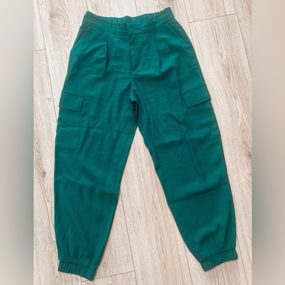 Green Cargo Jogger Pants new condition worn once